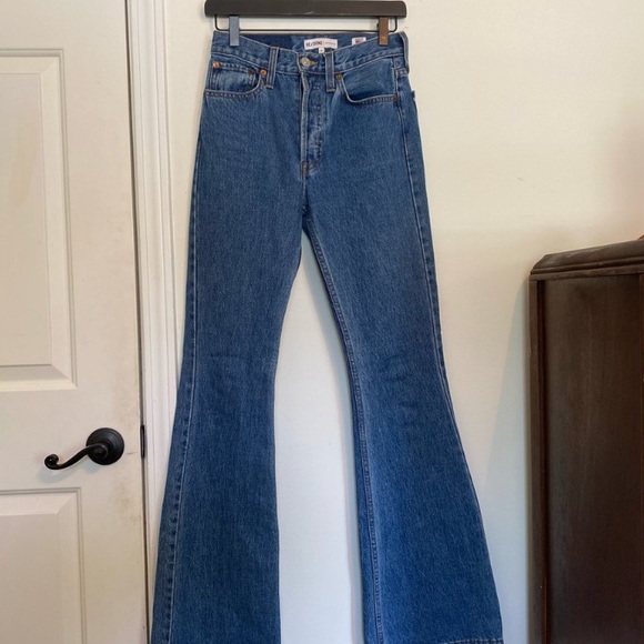 RE/DONE Levi’s High Break Flare Jeans - Picture 2 of 8